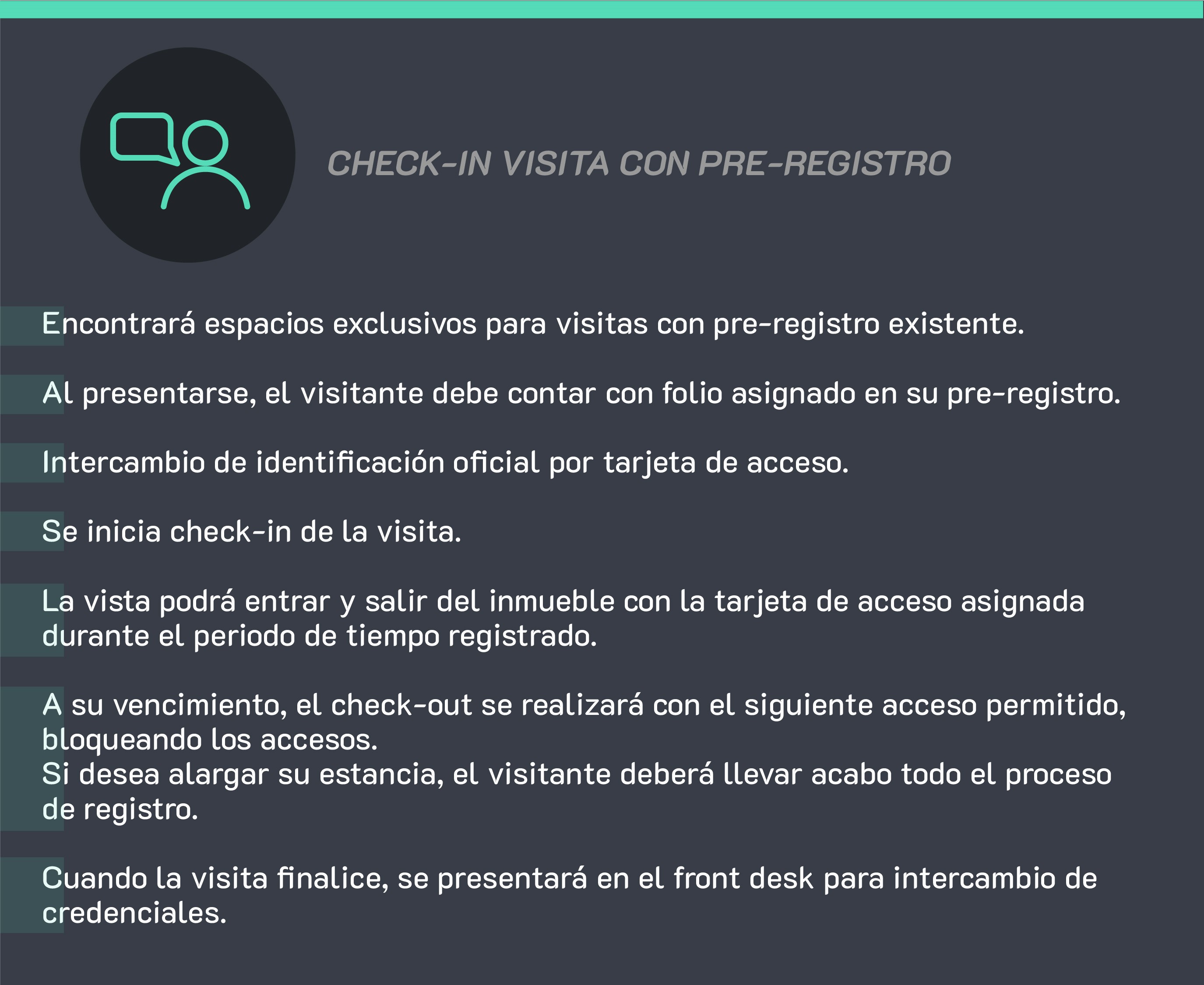 Check- In visita con Pre-registro