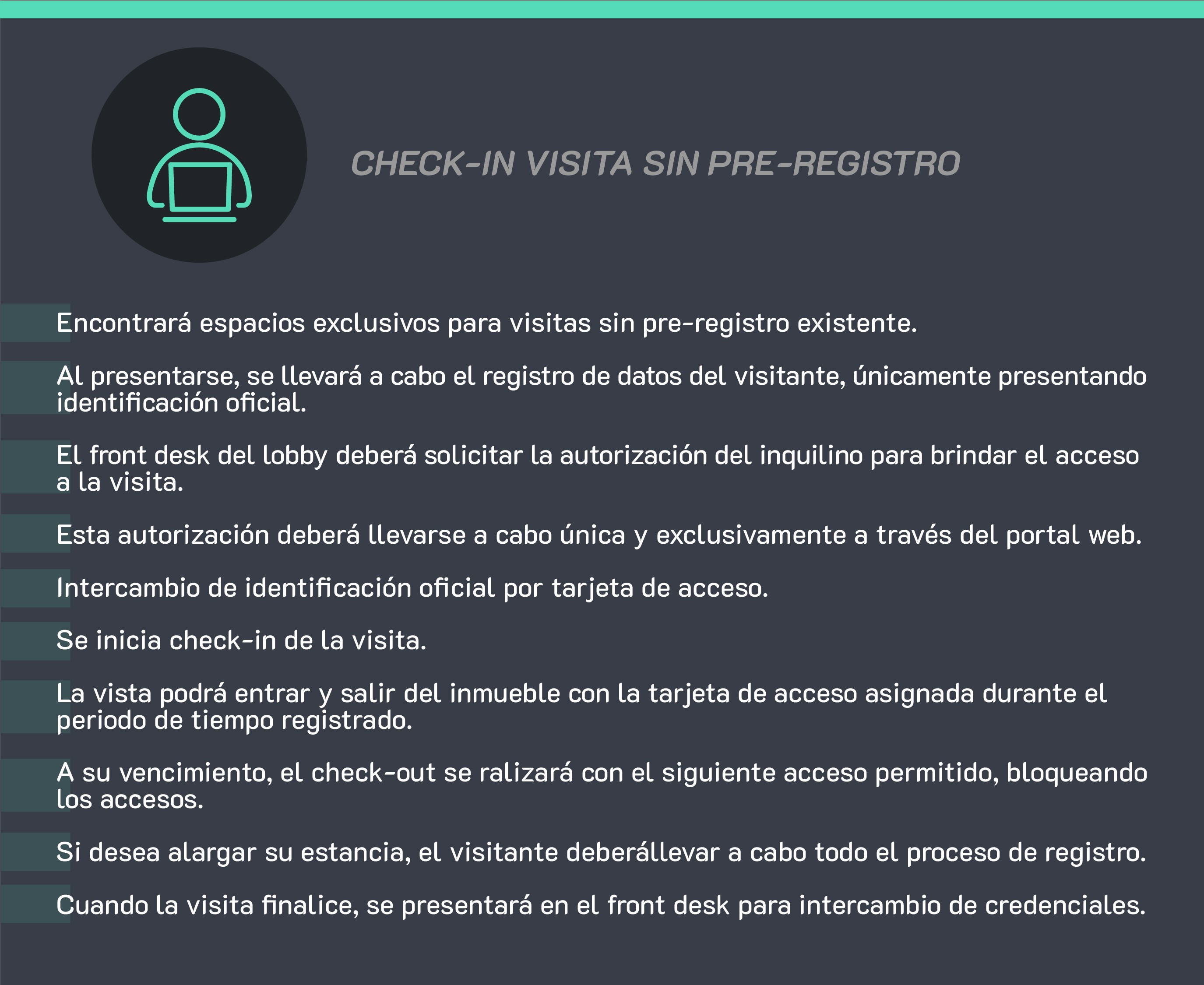 check- In visita sin Pre-registro